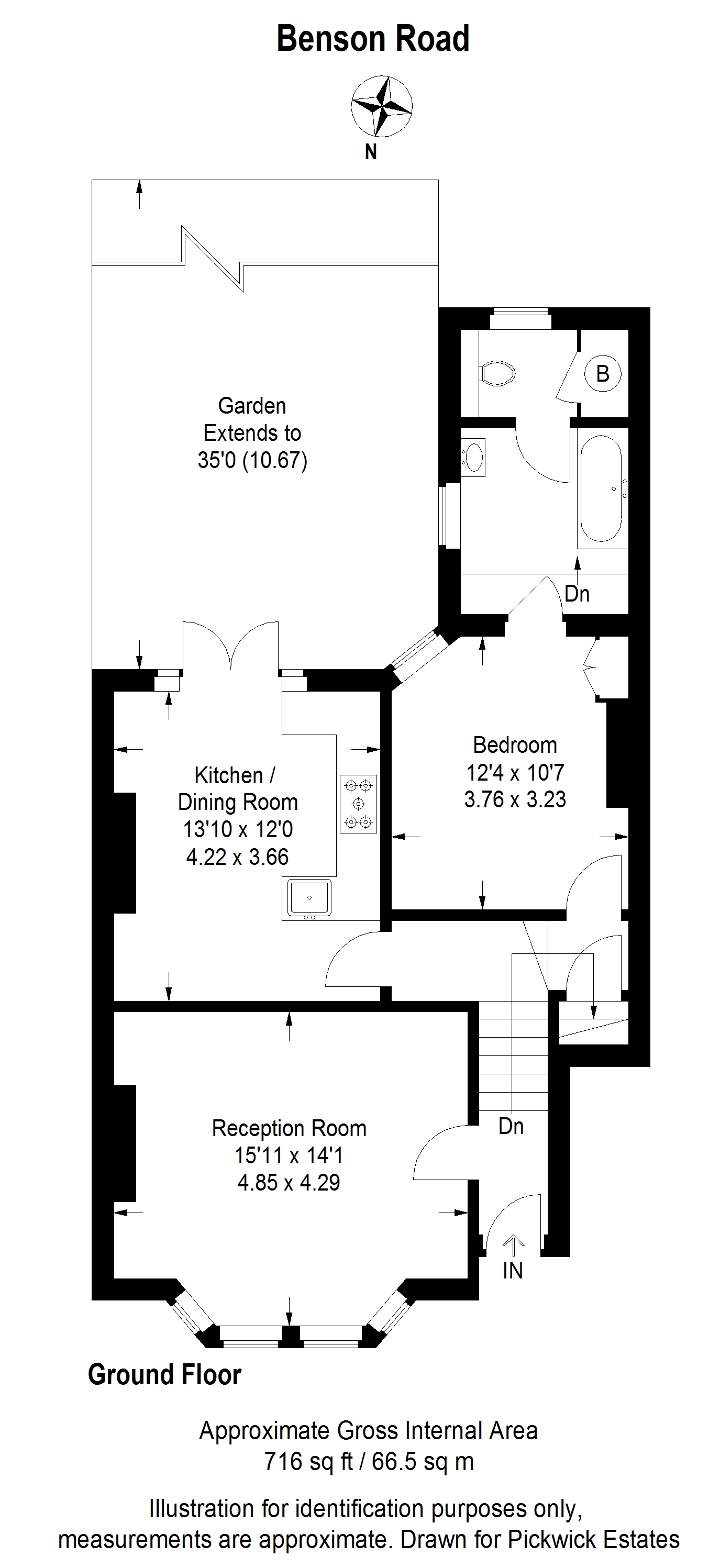 1 Bedroom Flat SE23 3RL Benson Road Pickwick Estates